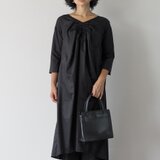 シャーリングワンピース/ブラック/ネイビー