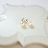 １４ｋｇｆ　７mmあこやバロックパールのピアス