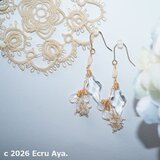 *初雪*今年初めて雪が降った時のピアス