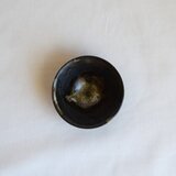 黒釉金滴窯変酒杯