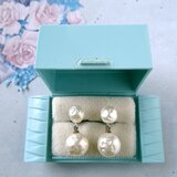 《Richelieu》 faux baroque pearl dangle リシュリュー ヴィンテージイヤリング