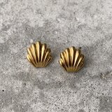 Vintage 70s-80s USA NAPIER gold tone shell pierce