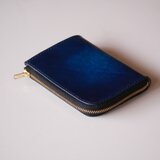 ミニ財布ポーチ　ネイビー【深海の色】