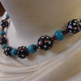 アンティークガラスビーズのネックレス