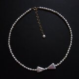 14kgf リボンパールネックレス