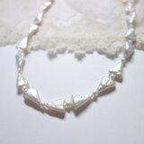 14kgf リボンパールフルネックレス