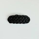 《Cord 7 barrette【pretzels】》black 黒 組紐 バレッタ