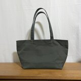 ショルダートートバッグL浅型✴︎パラフィン生地✴︎A4収納