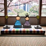 さらに小さい手のり雛 おひなさま 雛祭り 雛人形 ステンドグラス 置物