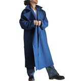 ジョムトン手織り綿の青のコート（JOO-004-03）