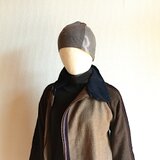 草木染コットングレー丸帽