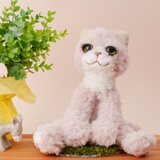 癒されネコのあみぐるみ<middleサイズ>LOVEネコ　ビゼちゃん