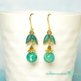 笹音ピアス＊ロシアンアマゾナイト