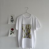 フラワープリントTシャツ"Ornithogalum"