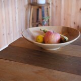 クスノキのウッドボウル〈29.5〉ガラスコーティング【v1645】