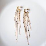 綺麗に揺れる★流星の尾のピアス★サージカルステンレス　～流星の尾