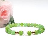 ぺリドット×水晶カット×ヘマタイト＊ブレスレット＊天然石ブレスレット＊8月誕生石＊グリーン＊幸運の石＊上品ブレスレット