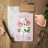 バレンタイン＊花言葉のカード