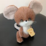 ハンドメイドぬいぐるみ☆ねずみちゃん☆Clearアイ