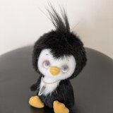 ハンドメイドぬいぐるみ☆ペンギンさん☆Clearアイ