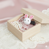 【七五三・お正月】うさぎのちりめん髪飾り｜赤ちゃん・ベビーにも｜和装ヘアクリップ｜初節句・ひな祭り・記念日撮影に