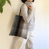 am464 モヘア シンプルバッグ　アンバー