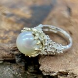 K14/silver南洋パールリング(送料無料)