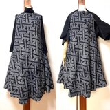 絞りのアンサンブルワンピース　着物リメイク