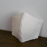 LLワッフル地生成り⑦立体型おやすみマスク　