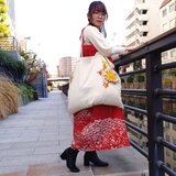 KIMONO！着物リメイクのビッグトートバッグ  （01684）