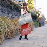 KIMONO！着物リメイクのビッグトートバッグ  （01681）
