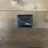 ミニコインケース(スクエアタイプ:黒×ナチュラル)