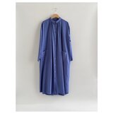 リネンどんぐりワンピース　バイオレットブルー