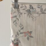 二部式スカート　紬（薄生成色枝花）