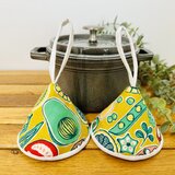 三角鍋つかみstaub　ストウブ　ホーロー　鍋つかみ　ミトン