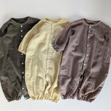 【新生児服】ツーウェイオール 国産 ダブルガーゼ 丸襟 ｜出産祝い・退院着・お宮参り・マンスリーフォト