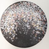Sakura　/ 夜桜の円形現代アート作品