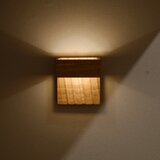 タモ無垢材のブラケットライト(小）