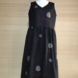 正絹奄美ウエスト切り替えギャザーワンピース