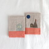 文庫本　ブックカバー  北欧の湖畔