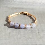 タンザナイト  ラウンドカット2.5mm ×5 /リング /ゴールド シルバー ピンク  金属アレルギー対応のコピー