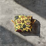 ミニミニポーチ/北欧　黄色　動物/プチギフト・プレゼント/化粧・メイク・サニタリー・小物入れポーチ