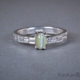 クリソベリルキャッツアイのリング