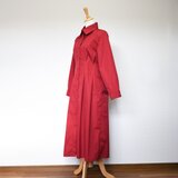 【完全一点物】ウエストリボンワンピース（レッド）