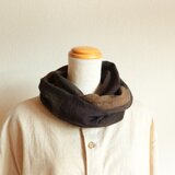 焦茶/カーキ/幅細/◎スヌード