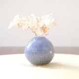 海碧釉の一輪挿し