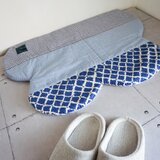 パッチワークなくもの形のフリーマット（BLUE系）