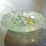 ガラスのアクセサリートレイ -「 KAKERAの光 」 ● みどり色 ● 12cm#2