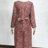 小紋リメイク　ワンピース