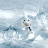 爪留め パール リング シルバー925